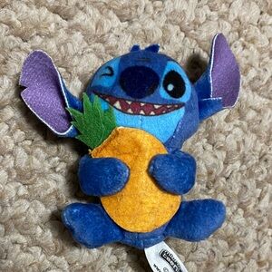 Disney lilo & Stitch , stitch micro teenie Plush Holding Yellow Pineapple